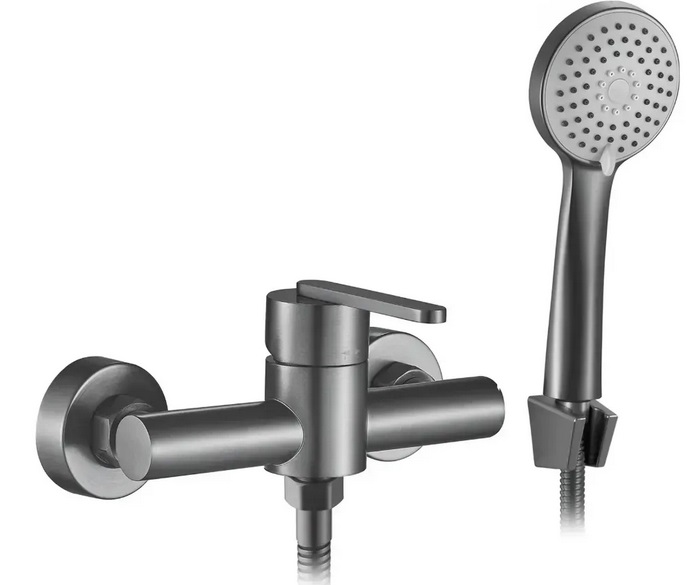 Смеситель для душа Rea Ontario с душевым гарнитуром графит REA-B5503