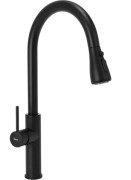 Смеситель для кухни Rea Nest однорычажный с выдвижной лейкой черный REA-B2057