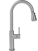 Змішувач для кухні Rea Nest одноважільний з висувною лійкою нікель REA-B6601