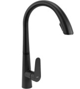 Смеситель для кухни Rea Ross однорычажный с выдвижной лейкой черный REA-B5313