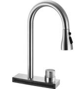 Змішувач для кухні Rea Conor одновентильний з висувною лійкою нікель REA-B6313