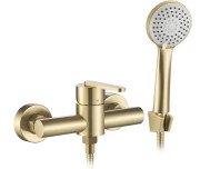 Смеситель для душа Rea Ontario с душевым гарнитуром матовое золото REA-B5501