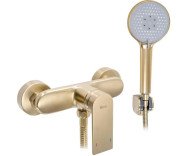 Смеситель для душа Rea Verso с душевым гарнитуром матовое золото REA-B6566