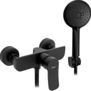 Смеситель для душа Rea Dart с душевым гарнитуром черный REA-B3302