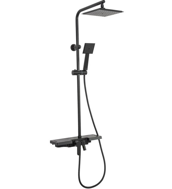 Душова система Rea Bravo із змішувачем чорний REA-P0636