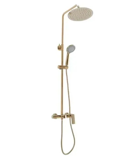 Душевая система Rea Roger со смесителем золото REA-P0692