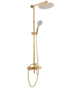 Душова система Rea Aldi із змішувачем золото REA-P8802
