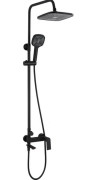 Душевая стойка для ванны Rea Storm со смесителем черный REA-P9533