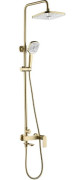 Душевая стойка для ванны Rea Storm со смесителем матовое золото REA-P9536