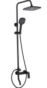 Душевая стойка для ванны Rea Storm 2.0 со смесителем черный REA-P9532