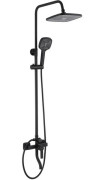 Душевая стойка для ванны Rea Argus со смесителем черный REA-P2389