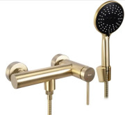 Смеситель для душа Rea Clif с душевым гарнитуром матовое золото REA-B4243