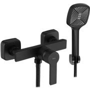 Змішувач для душу Rea Argus із душовим гарнітуром чорний матовий REA-B6406