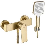 Змішувач для душу Rea Hass із душовим гарнітуром матове золото REA-B6403