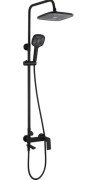 Душевая стойка для ванны Rea Storm со смесителем черный REA-P9533