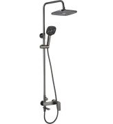 Душевая стойка для ванны Rea Storm со смесителем графит REA-P9534