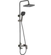 Душова стійка для ванни Rea Storm із змішувачем графіт REA-P9534