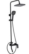 Душевая стойка для ванны Rea Storm 2.0 со смесителем черный REA-P9532