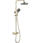 Душова стійка для ванни Rea Rebel із змішувачем золото REA-P2413