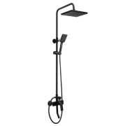 Душевая стойка для ванны Rea Maximus со смесителем черный REA-P2412