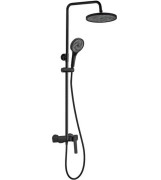 Душова стійка для ванни Rea Rebel із змішувачем чорний REA-P2416