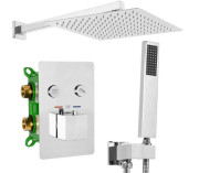 Душевая система скрытого монтажа Rea Davis с термостатом хром REA-P6356