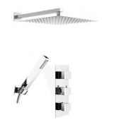 Душевая система скрытого монтажа Rea Brito с термостатом хром REA-P0801KPL-D