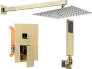 Душевая система скрытого монтажа Rea Fenix со смесителем золото REA-P8401