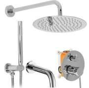 Душевая система скрытого монтажа Rea Lungo со смесителем хром REA-P6612