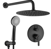 Душевая система скрытого монтажа Rea Ontario со смесителем черный REA-P5501