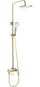 Душевая стойка для ванны Rea Avalon со смесителем золото REA-P8812