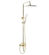 Душевая стойка для ванны Rea Maximus со смесителем золото REA-P2410