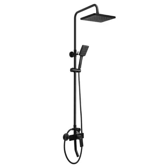 Душевая стойка для ванны Rea Maximus со смесителем черный REA-P2412