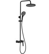 Душевая стойка для ванны Rea Rebel со смесителем черный REA-P2416