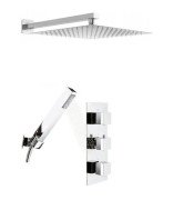 Душевая система скрытого монтажа Rea Brito с термостатом хром REA-P0801KPL-D