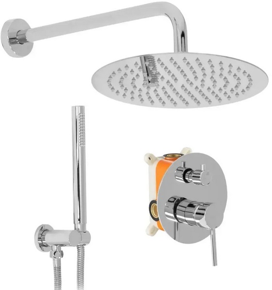 Душова система прихованого монтажу Rea Lungo зі змішувачем хром REA-P8007