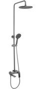 Душевая стойка для ванны Rea Avalon со смесителем графит REA-P2401