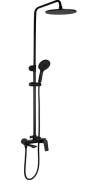 Душова стійка для ванни Rea Avalon із змішувачем чорний REA-P8811