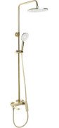 Душевая стойка для ванны Rea Avalon со смесителем золото REA-P8812