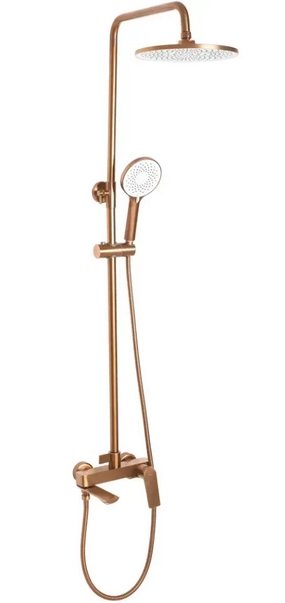 Душова стійка для ванни Rea Avalon із змішувачем матова мідь REA-P2418