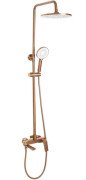Душевая стойка для ванны Rea Avalon со смесителем матовая медь REA-P2418