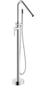Смеситель для ванной Rea Aras напольный с душевым гарнитуром хром REA-B2718