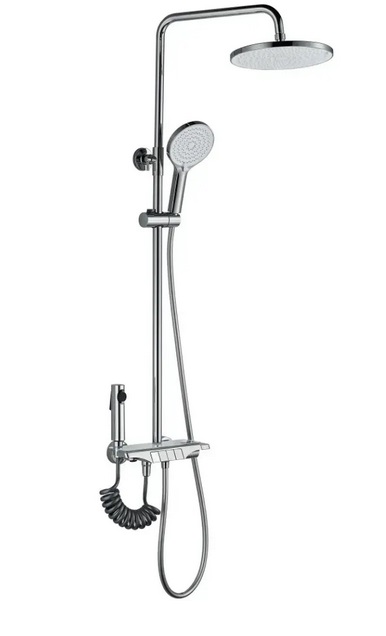 Душова стійка для ванни Rea Savio з термостатом хром REA-P8544