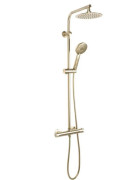 Душевая стойка Rea Bliss с термостатом матовое золото REA-P8413
