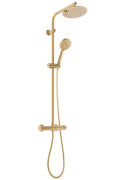 Душевая стойка Rea Bliss с термостатом золото REA-P8806