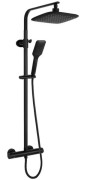 Душевая стойка Rea Tom с термостатом черный REA-P7101
