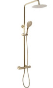 Душевая стойка Rea Vincent с термостатом золото REA-P8005