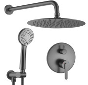 Душевая система скрытого монтажа Rea Ontario со смесителем графит REA-P5504