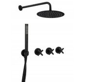 Душевая система скрытого монтажа Rea Exit со смесителем черный REA-P8000