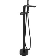 Смеситель для ванной Rea Clark напольный с душевым гарнитуром черный REA-B5300